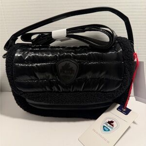 Pajar Black Quilted Crossbody Bag